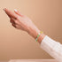 Grüner Mond | 925 Sterling Silber | Galaxie Glaskiesel-Armband